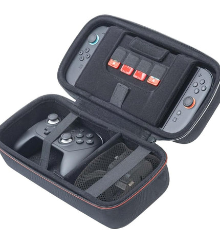 Black Ardistel Nintendo Switch 2 XL storage case for electronic plug-and-play gaming console, designed for easy carrying and protection.