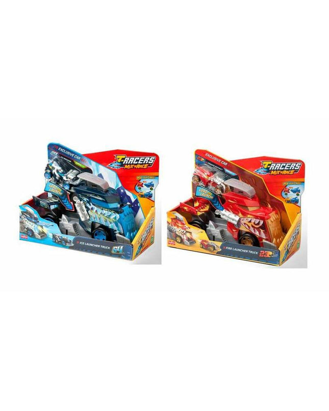 Magicbox Toys Vrachtwagen Magicbox Launcher Truck toy from T-Racers Mix 'N Race set, featuring a colorful toy vehicle with racing design.