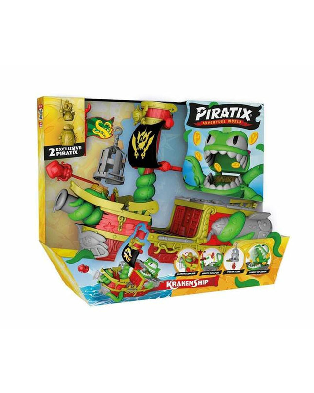 Magicbox Toys Kraken Piratix doll set featuring pirate-themed action figures and accessories in vibrant colors.