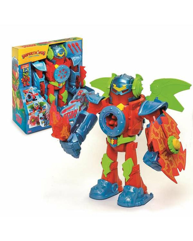 SuperThings playset toy with colorful figures, 40x40x17 cm, featuring action figures and accessories for imaginative play.