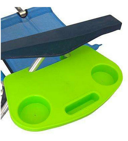 BigBuy Outdoor blue pistachio patterned camping table, 23 x 37 x 4 cm, ideal for outdoor activities and camping trips.