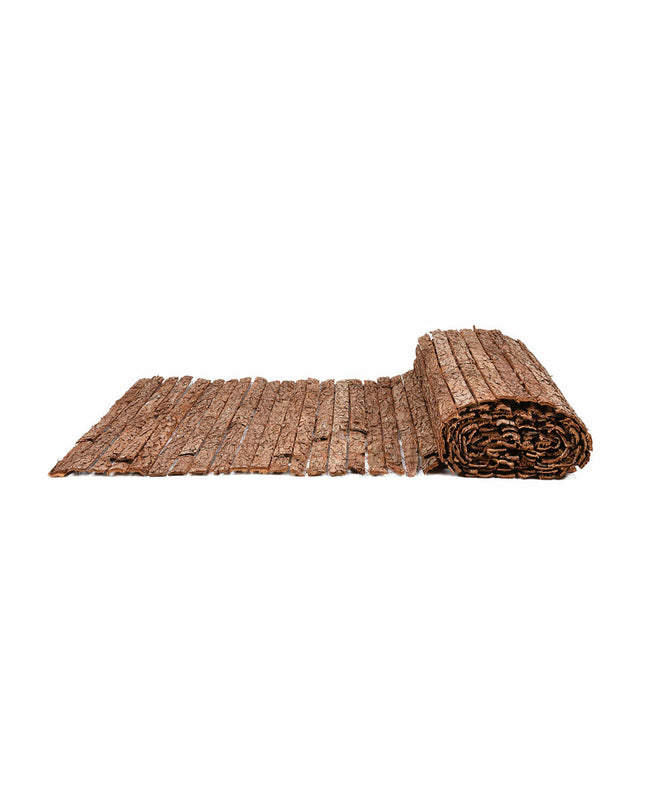 Faura Bruin Spar Kabel Boomschors fencing panel for outdoor garden decoration, 1 x 3 meters, natural wood appearance.