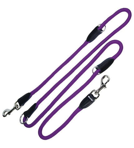 Purple Gloria dog leash 1.2 x 200 cm, durable pet accessory for walking dogs, shown in the image.