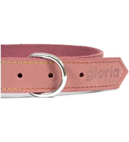 Pink Gloria Oasis dog collar with adjustable 60x3 cm size, featuring a soft, stylish design for pets.