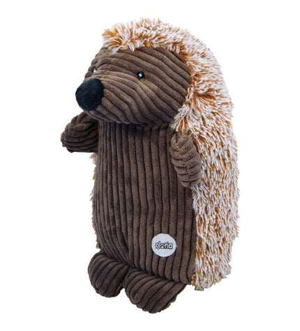 Gloria Bruin Egel dog cuddle toy, soft plush animal for dogs, realistic hedgehog shape, suitable for chewing and playing
