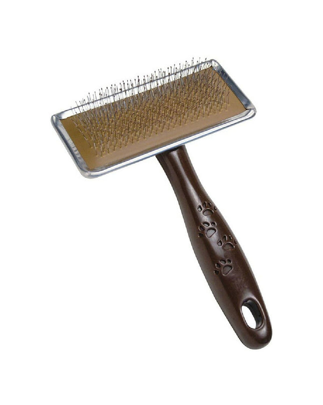Gloria Pets hondenkam with ergonomic handle, designed for grooming and detangling dogs' fur.