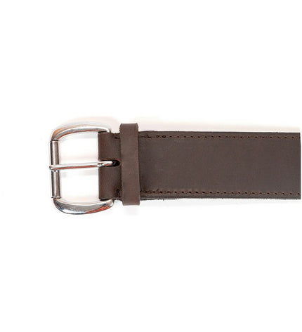 Gloria hondenhalsband in bruin, 65 cm long, with adjustable strap and metal buckle, designed for dog safety and comfort.