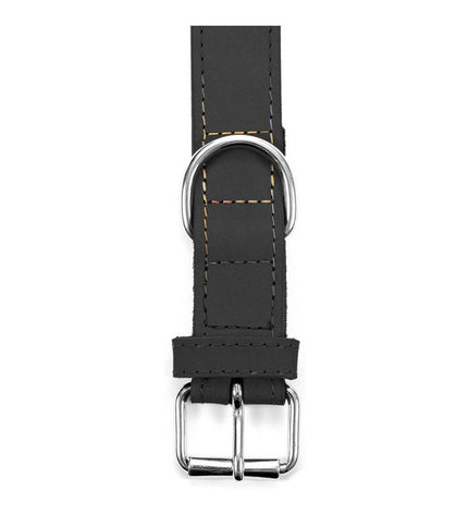 Black Gloria Oasis dog collar with adjustable 1.2 x 35 cm size, featuring stylish design for comfortable pet wear.