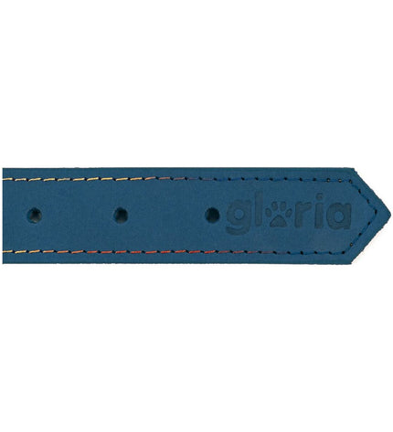 Blue Gloria Oasis dog collar 1.5 x 40 cm with a stylish design, made for comfortable fit and durability.