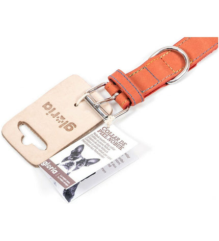 Red Gloria Oasis dog collar with 45 cm length and 1.8 cm width, featuring a comfortable adjustable design for pets.