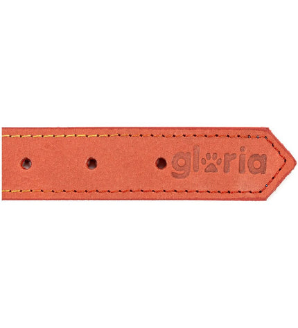 Red Gloria Oasis dog collar with 45 cm length and 1.8 cm width, featuring a stylish design for canine pets.