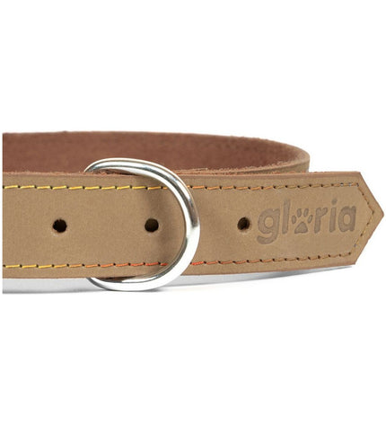 Gloria Oasis white dog collar with 50cm length and 2.1cm width, made of durable material, designed for comfortable pet wearing