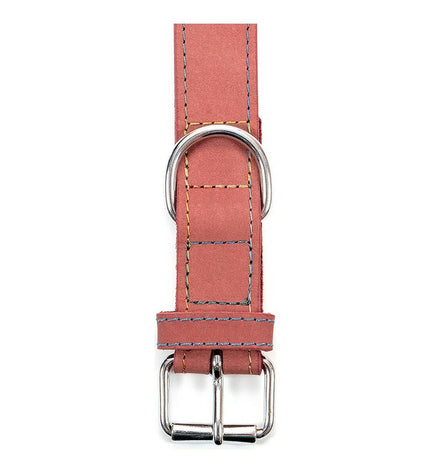 Pink Gloria Oasis dog collar with adjustable strap, 50 x 2.1 cm, featuring a soft, stylish design for dogs.