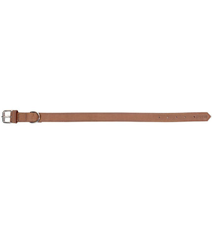Gloria Hondenhalsband Oasis Bruin 55 x 2.5 cm with durable brown leather and decorative stitching for stylish dog accessory.