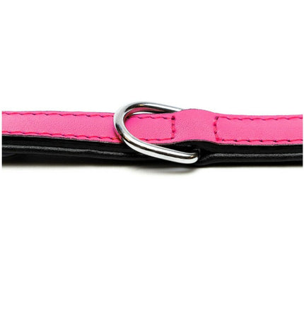 Gloria hondenhalsband Gloria Gestoffeerd Fuchsia 55 cm, padded pink dog collar with buckle, designed for comfort and style.