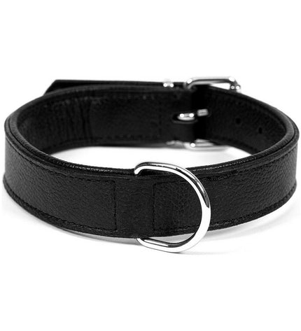 Black Gloria Hondenhalsband Gloria Drymilled, 45 cm dog collar with a sturdy design and adjustable strap for pets.