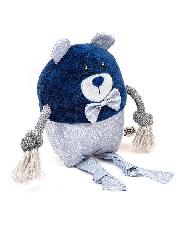 Blue Gloria Pumba dog plush toy made of polyester and polypropylene, measuring 23 x 16 cm, designed for dogs.