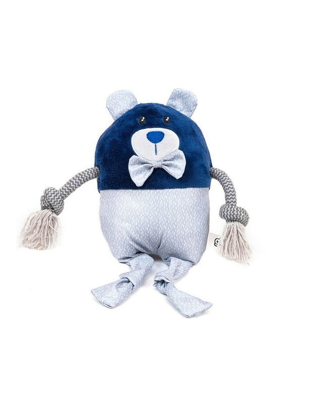 Blue Gloria Pumba dog plush toy made of polyester and polypropylene, measures 23 x 16 cm, designed for dogs to chew and cuddle.