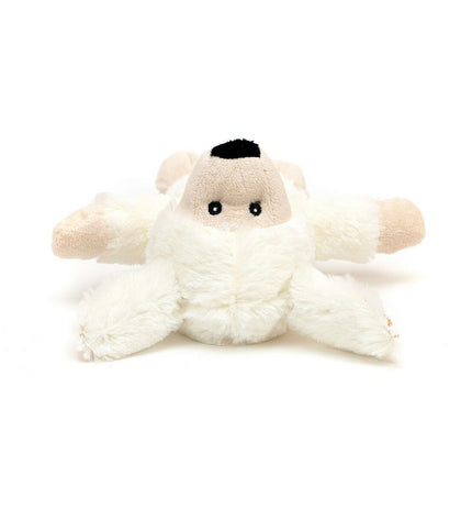 Gloria Kondoo dog plush toy in white polyester and polypropylene, soft sheep-shaped dog cuddly toy for pets.