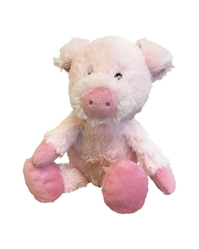 Gloria roze hondenknuffel in varken vorm gemaakt van polyester en polypropyleen, geschikt als zacht dierenspeelgoed for honden.