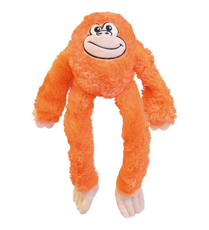 Orange dog plush toy Gloria Kikazaru 11x44x45 cm, soft ape dog toy ideal for pets, with detailed features and vibrant color.