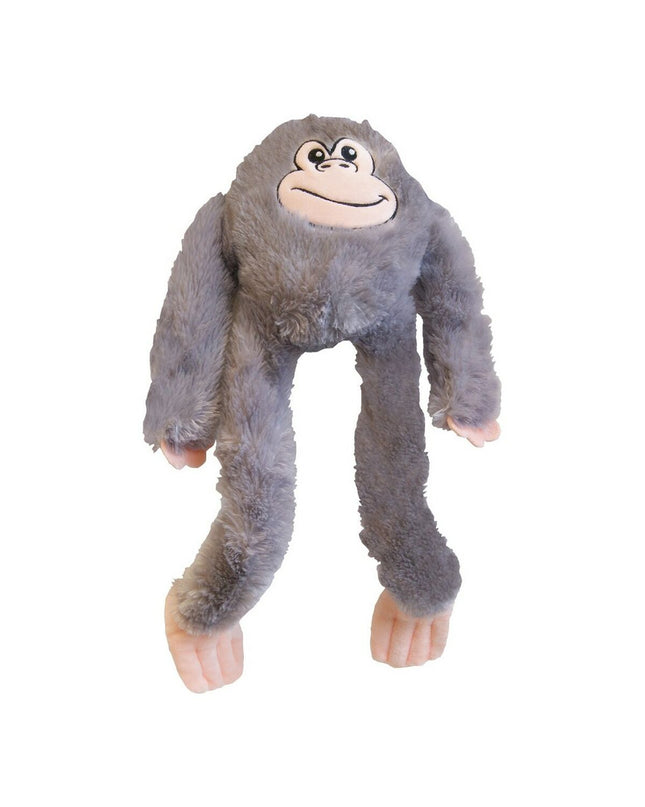Gloria honden knuffel in a gray ape design, measuring 11x44x45 cm, soft and plush for dogs.