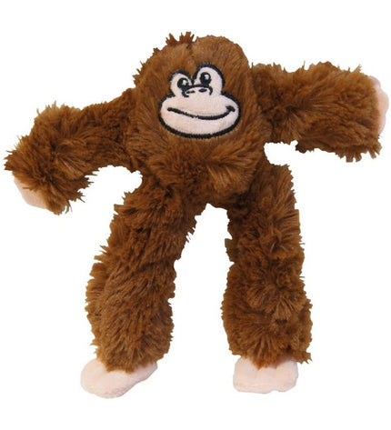 Gloria Miza bruine honden knuffel in de vorm van een aap, gemaakt van polyester en polypropyleen, geschikt voor honden.
