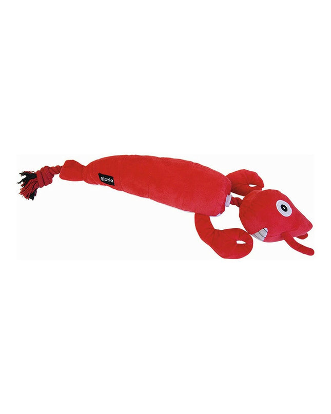 Gloria honden knuffel kreeft speelgoed, 9x55x17 cm, soft fabric dog plush toy with detailed kreeft design