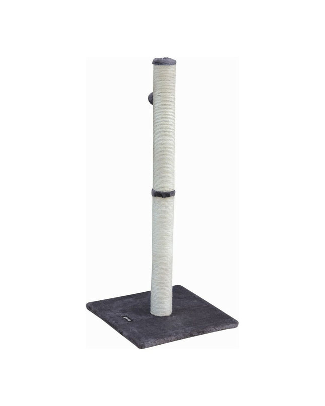 Gray Gloria cat tree post for cats, 6.5 cm diameter, part of a pet furniture setup for feline scratching and climbing.