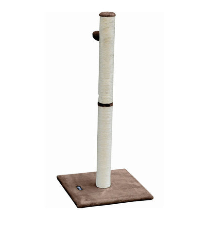 Gloria Krabpaal voor katten in bruin, featuring a 6.5 cm diameter scratching post with sisal rope for feline scratching.
