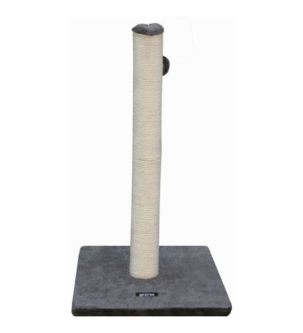 Gloria Danubio gray cat tree with 6.5 cm posts, providing scratching and climbing space for cats in a modern design.