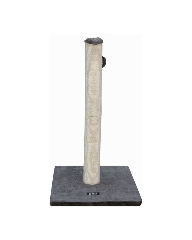 Gloria Danubio gray cat tree with 6.5 cm posts, providing scratching and climbing space for cats in a modern design.