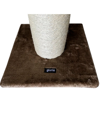 Gloria Sinaloa brown cat scratching post with a 14 cm diameter, designed for feline scratching and climbing.