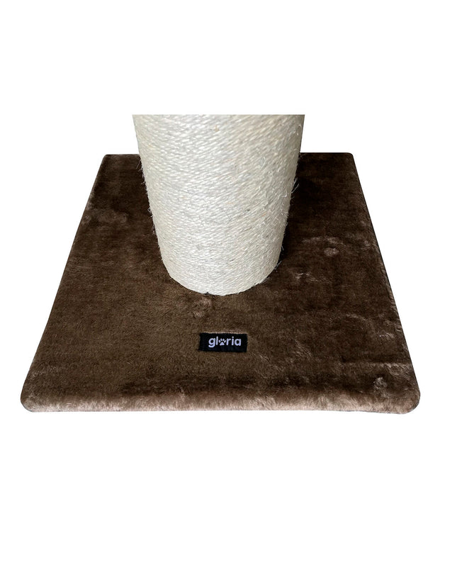 Gloria Sinaloa brown cat scratching post with a 14 cm diameter, designed for feline scratching and climbing.