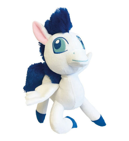 Soft white dog cuddle toy by Gloria, made of polyester and polypropylene, featuring a plush, textured surface for dogs.