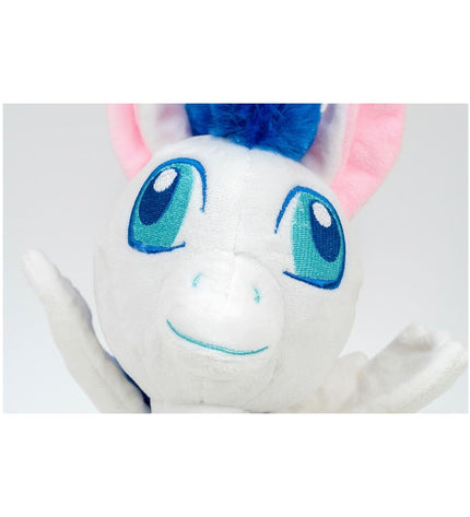 Gloria Fuyur honden knuffel in wit polyester en polypropyleen, soft, plush dog toy for play and comfort.