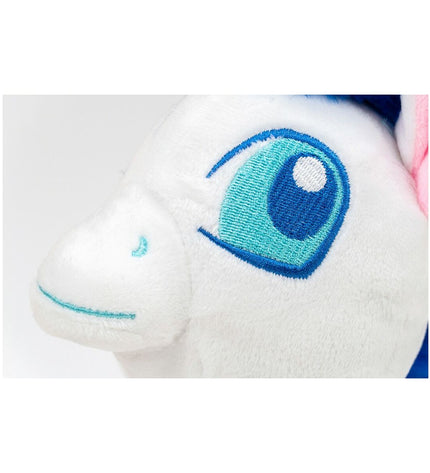 White polyester dog cuddle toy by Gloria with Pegaso branding, soft and plush for canine comfort and play.