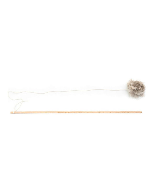 Gloria kattenwand with Gaudí-inspired wood design and 6 cm pompon, perfect for cats to play and perch.