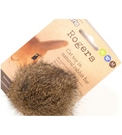 Gloria Kattenwand Gloria Rogers Pompon, 12 cm, with colorful pompon and scratching surface for cats, mounted on a wall.