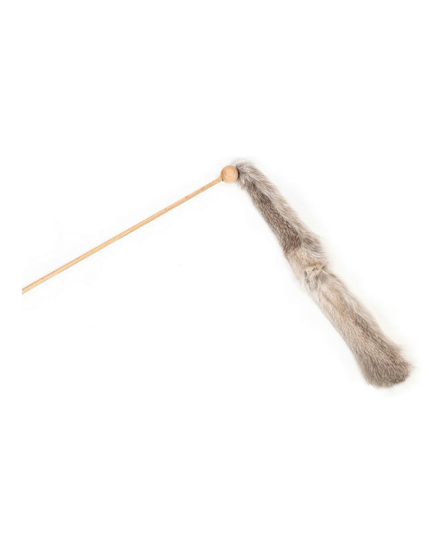 Gloria Niemeyeer wooden cat wall mount with plush rainworm toy for cats, designed for playful feline entertainment.