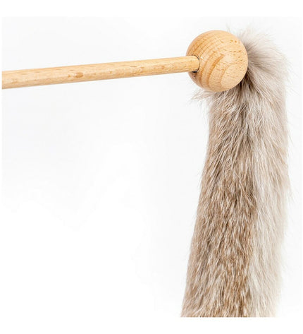 Gloria kattenwand met regenworm knuffel, houten dierproduct voor katten, leuke speelgoed voor kattenplezier