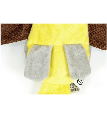 Gloria Petry Bruin polyester dog plush toy shaped like a dragon, soft and durable for dogs to chew and play with.