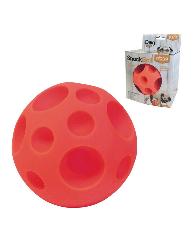 Gloria rubber dog treat dispenser toy, 12 cm, designed for dogs, with colorful candy-shaped design and durable rubber construction.