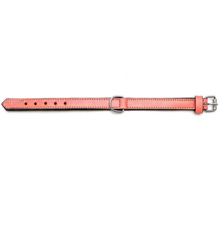 Gloria hondenhalsband Gloria Gestoffeerd Koraal, 35 cm, padded coral-colored dog collar with adjustable strap.