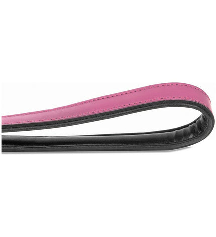 Pink Gloria dog leash, 1.8 x 100 cm, durable nylon material with metal clip for secure walking.