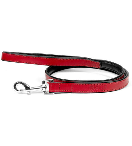 Red Gloria dog leash measuring 1.8 x 100 cm, durable nylon material for secure walking and outdoor control.