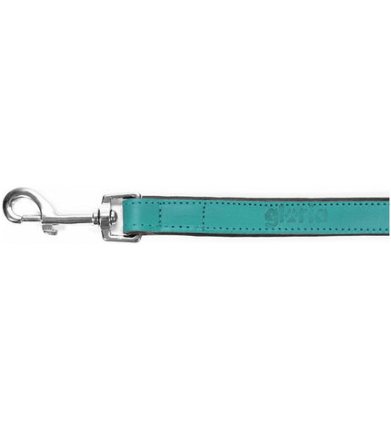 Turquoise Gloria dog leash 1.8 x 100 cm with durable nylon material and metal clip for secure walking.