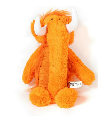 Gloria orange polyester dog plush toy with monster design, measuring 20x35 cm, ideal for dogs and pet play.