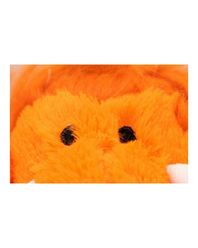 Orange Gloria dog plush toy made of polyester and polypropylene, measuring 20 x 35 cm, designed for dogs.