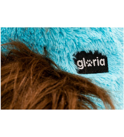 Gloria blauw honden knuffel met polyester en polypropyleen, zacht en stevig voor speelse honden.